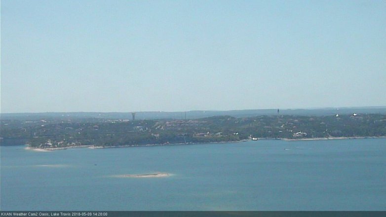 Lake Travis webcam, May 9, 2018 1:30 PM CT