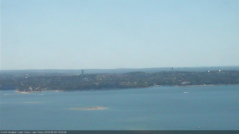 Lake Travis webcam, May 9, 2018 2:05 PM CT