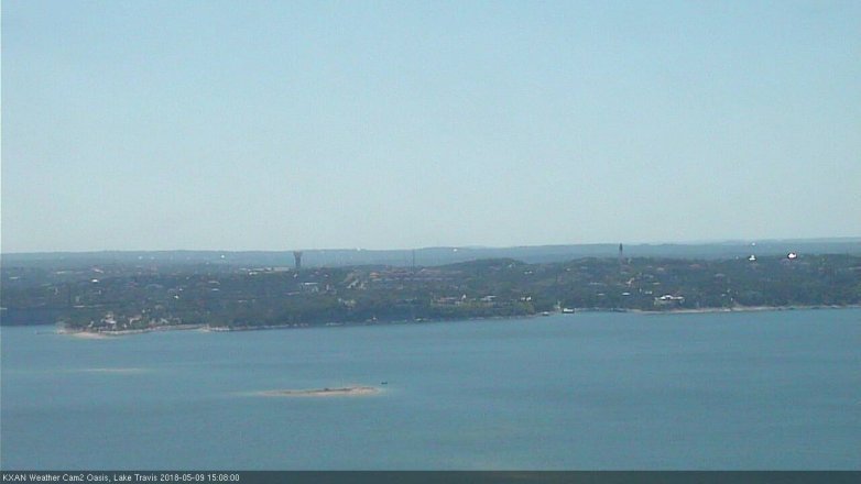 Lake Travis webcam, May 9, 2018 2:10 PM CT