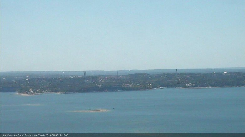 Lake Travis webcam, May 9, 2018 2:15 PM CT