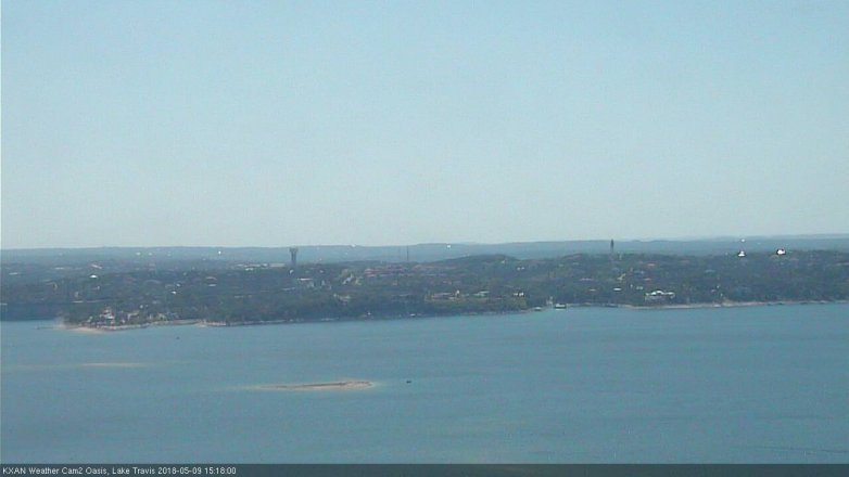 Lake Travis webcam, May 9, 2018 2:20 PM CT