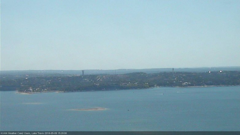 Lake Travis webcam, May 9, 2018 2:30 PM CT