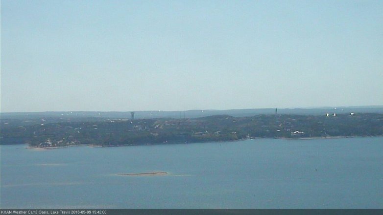 Lake Travis webcam, May 9, 2018 2:45 PM CT