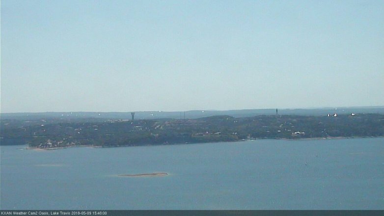Lake Travis webcam, May 9, 2018 2:50 PM CT