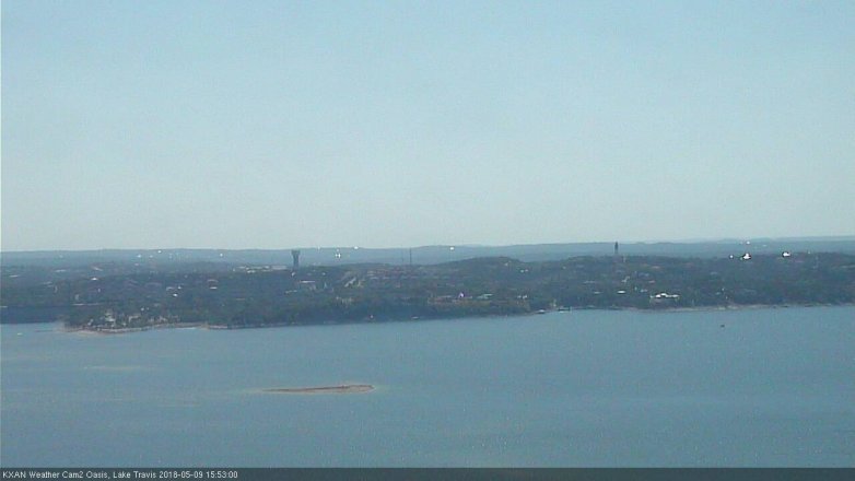 Lake Travis webcam, May 9, 2018 2:55 PM CT