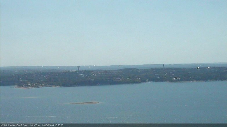 Lake Travis webcam, May 9, 2018 3:00 PM CT
