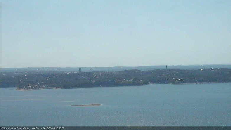 Lake Travis webcam, May 9, 2018 3:05 PM CT