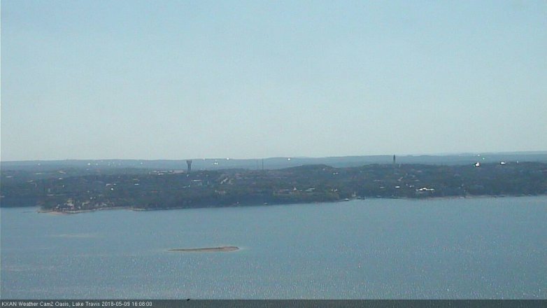 Lake Travis webcam, May 9, 2018 3:10 PM CT
