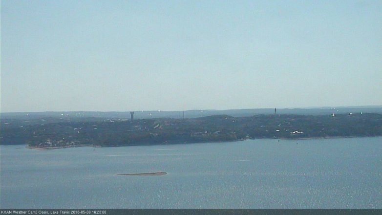 Lake Travis webcam, May 9, 2018 3:25 PM CT