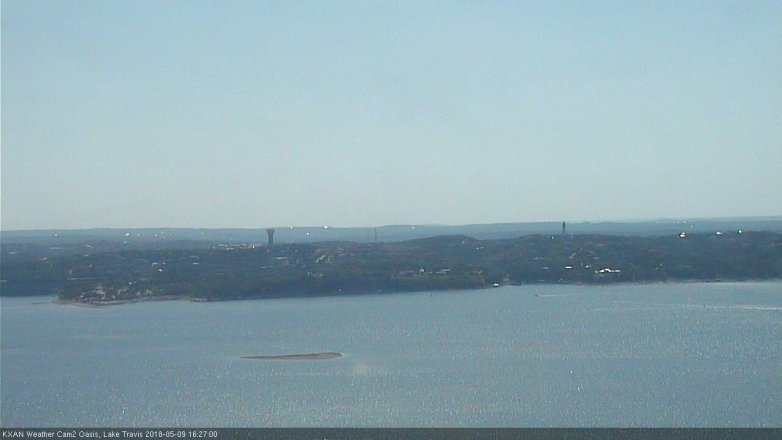 Lake Travis webcam, May 9, 2018 3:30 PM CT