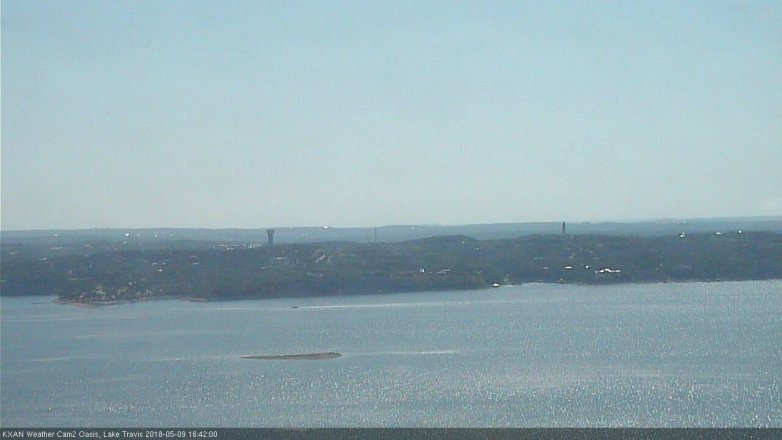 Lake Travis webcam, May 9, 2018 3:45 PM CT