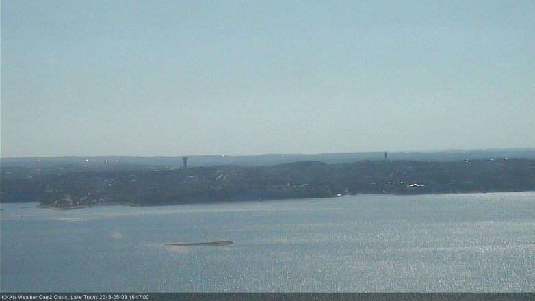 Lake Travis webcam, May 9, 2018 3:50 PM CT