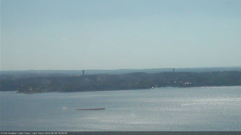Lake Travis webcam, May 9, 2018 4:00 PM CT