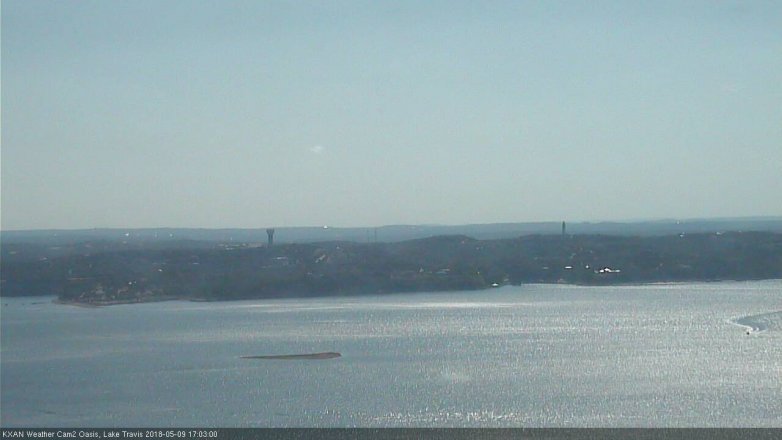 Lake Travis webcam, May 9, 2018 4:05 PM CT