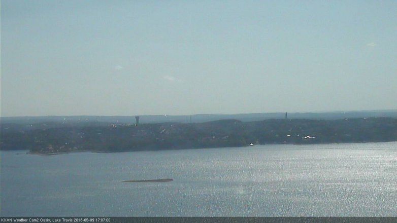 Lake Travis webcam, May 9, 2018 4:10 PM CT