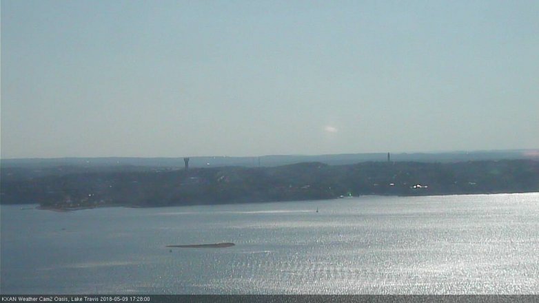 Lake Travis webcam, May 9, 2018 4:30 PM CT