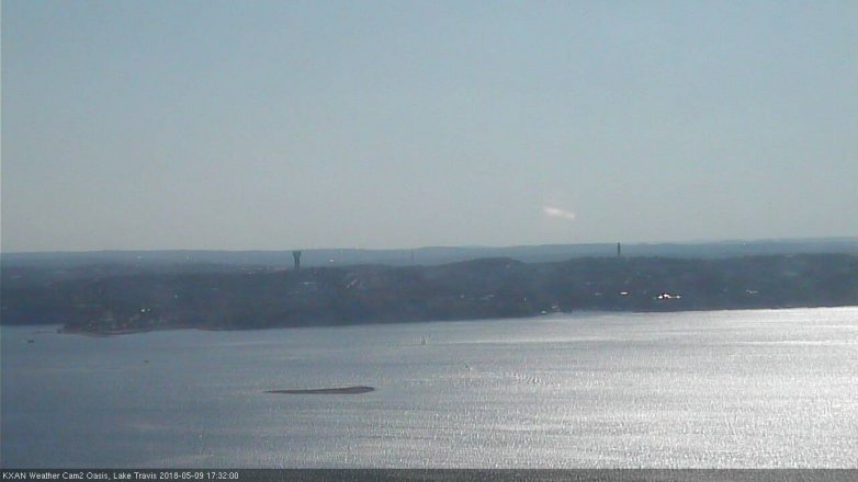 Lake Travis webcam, May 9, 2018 4:35 PM CT