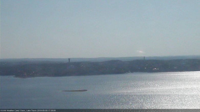 Lake Travis webcam, May 9, 2018 4:40 PM CT