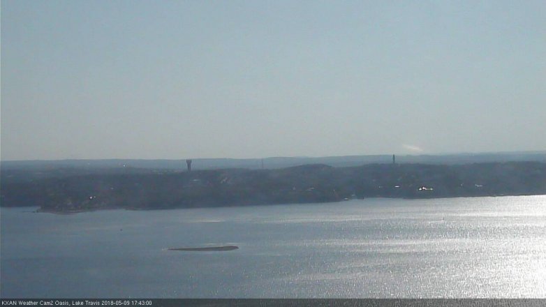 Lake Travis webcam, May 9, 2018 4:45 PM CT