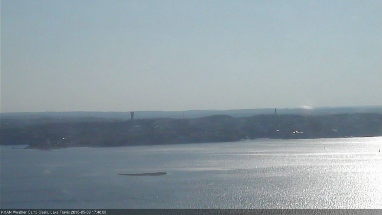 Lake Travis webcam, May 9, 2018 4:50 PM CT