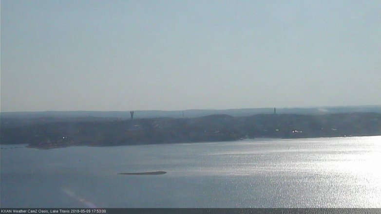 Lake Travis webcam, May 9, 2018 4:55 PM CT