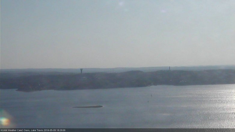 Lake Travis webcam, May 9, 2018 5:30 PM CT