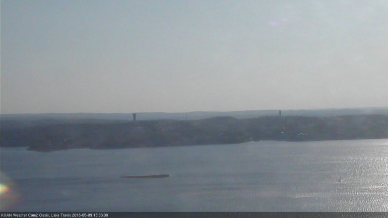Lake Travis webcam, May 9, 2018 5:35 PM CT