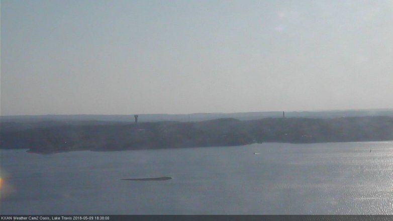Lake Travis webcam, May 9, 2018 5:40 PM CT