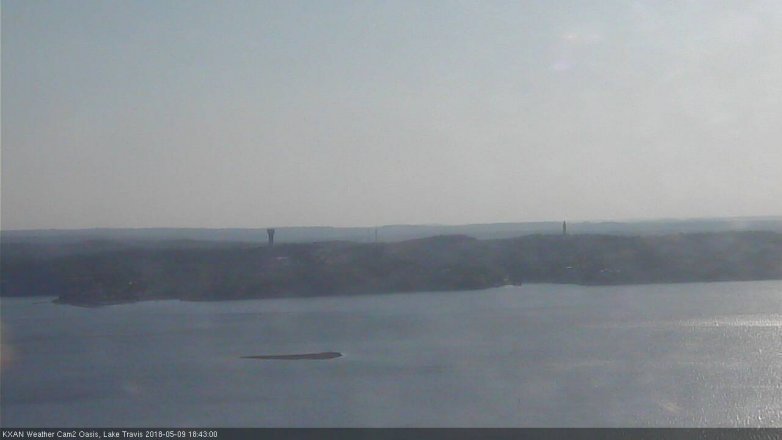 Lake Travis webcam, May 9, 2018 5:45 PM CT