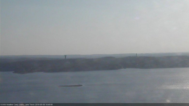 Lake Travis webcam, May 9, 2018 5:50 PM CT