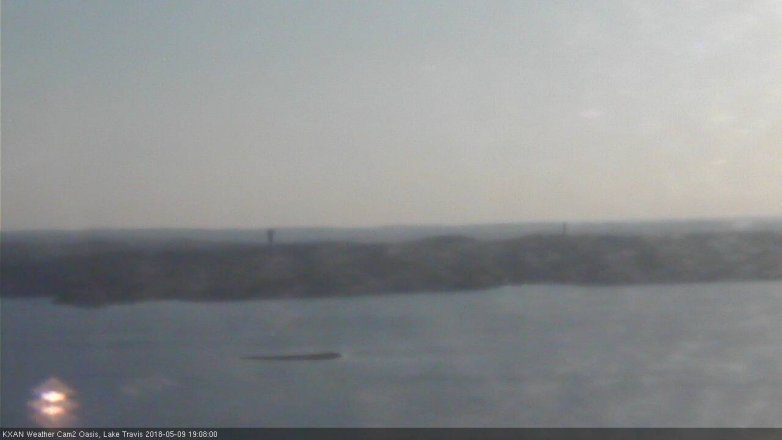 Lake Travis webcam, May 9, 2018 6:10 PM CT