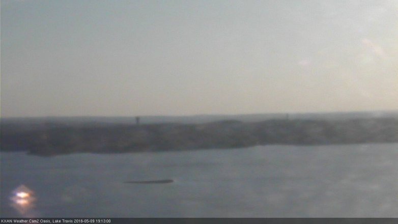Lake Travis webcam, May 9, 2018 6:15 PM CT