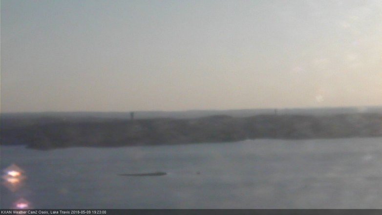 Lake Travis webcam, May 9, 2018 6:25 PM CT