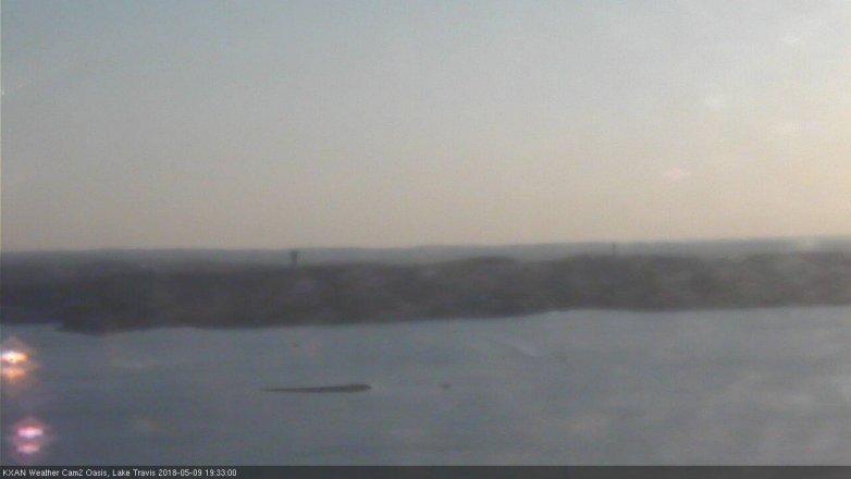 Lake Travis webcam, May 9, 2018 6:35 PM CT