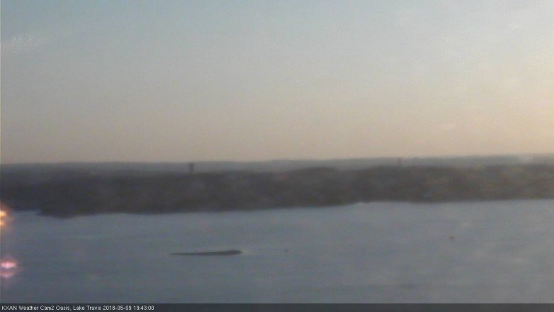 Lake Travis webcam, May 9, 2018 6:45 PM CT