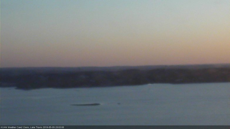Lake Travis webcam, May 9, 2018 7:05 PM CT