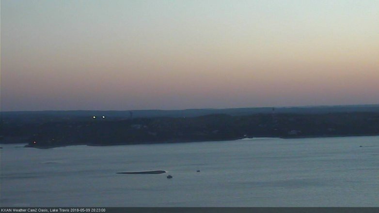 Lake Travis webcam, May 9, 2018 7:25 PM CT