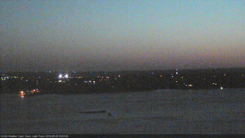 Lake Travis webcam, May 9, 2018 7:55 PM CT
