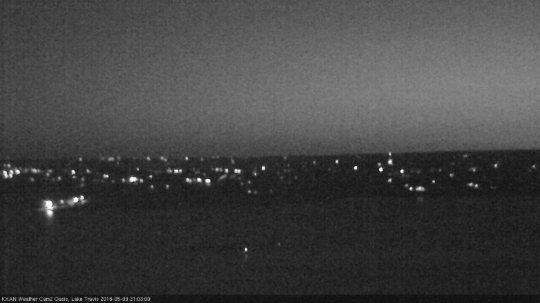 Lake Travis webcam, May 9, 2018 8:05 PM CT