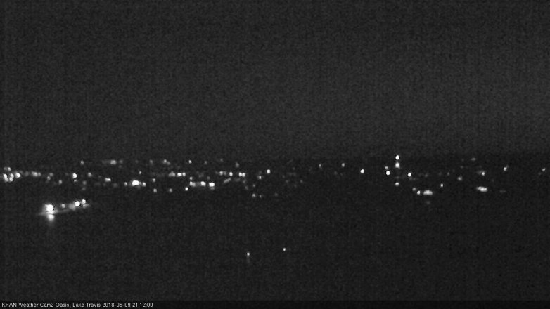 Lake Travis webcam, May 9, 2018 8:15 PM CT