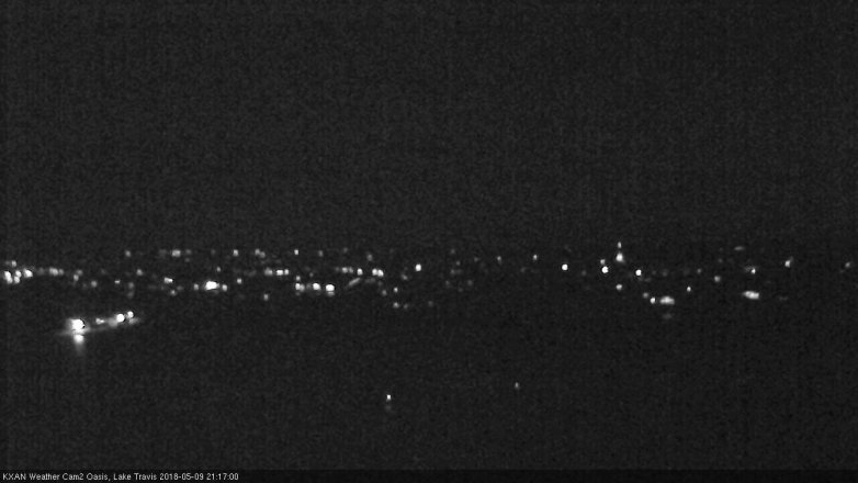 Lake Travis webcam, May 9, 2018 8:20 PM CT