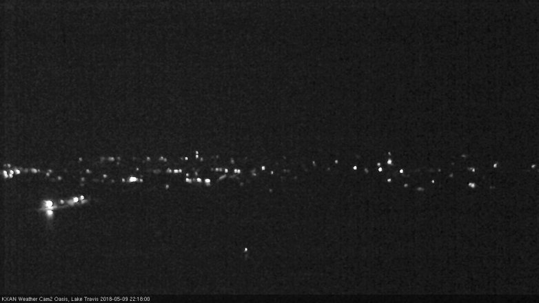Lake Travis webcam, May 9, 2018 9:20 PM CT