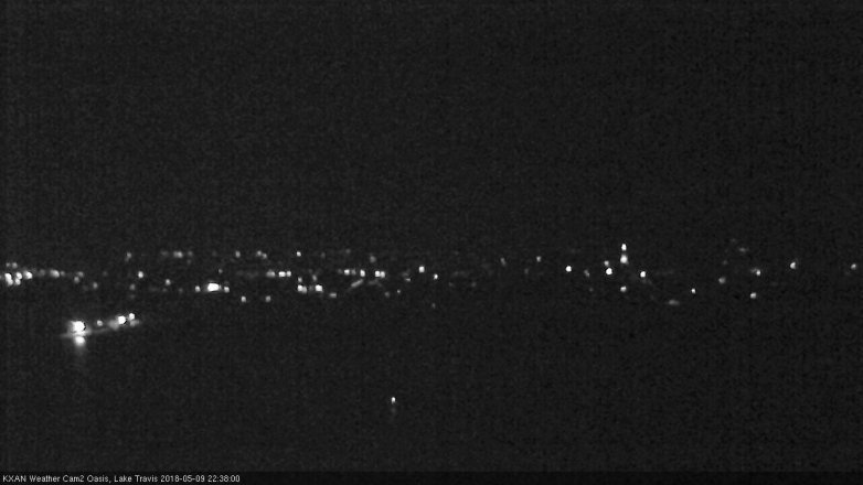 Lake Travis webcam, May 9, 2018 9:40 PM CT