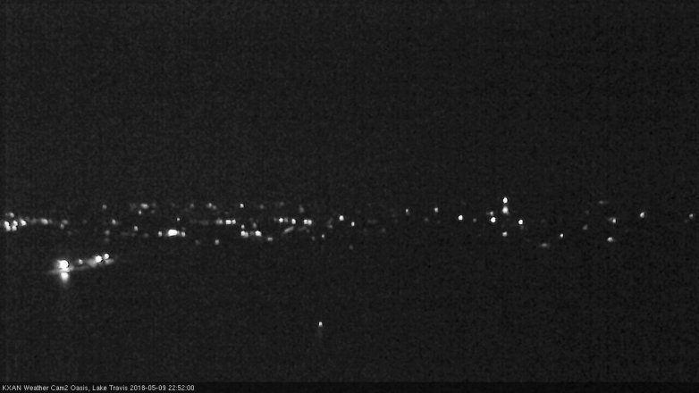 Lake Travis webcam, May 9, 2018 9:55 PM CT