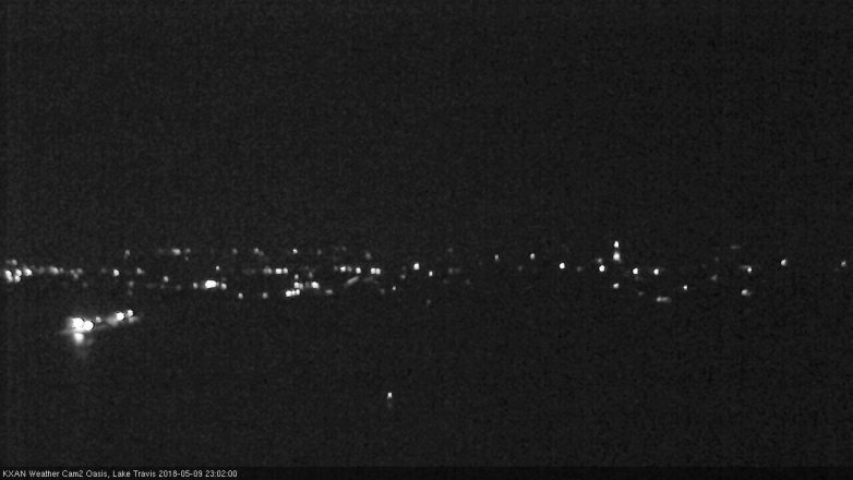 Lake Travis webcam, May 9, 2018 10:05 PM CT