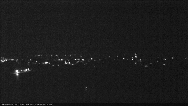 Lake Travis webcam, May 9, 2018 10:15 PM CT