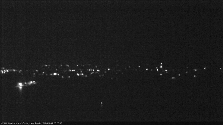 Lake Travis webcam, May 9, 2018 10:25 PM CT