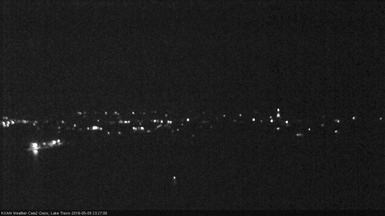 Lake Travis webcam, May 9, 2018 10:30 PM CT