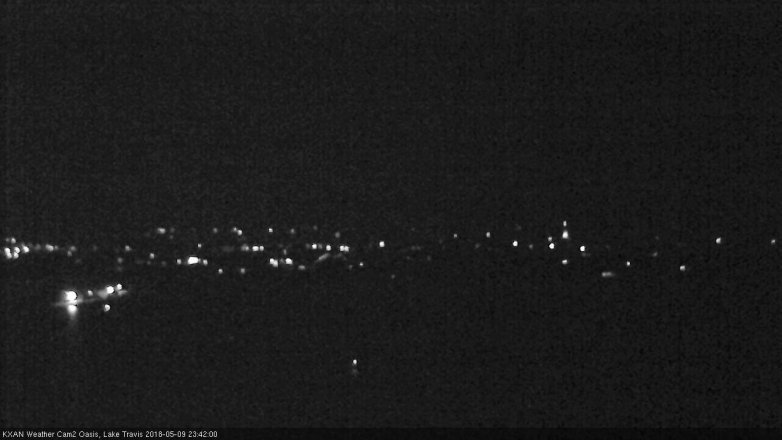 Lake Travis webcam, May 9, 2018 10:45 PM CT