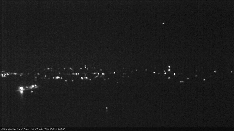 Lake Travis webcam, May 9, 2018 10:50 PM CT